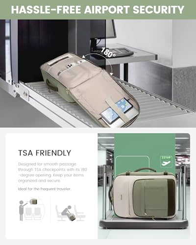 LOVEVOOK 40L Travel Backpack for Women & Men - 17.3 Inch Carry On Backpack & Personal Item Backpack for Airlines, Spacious and Durable Design, with 3 Packing Cubes