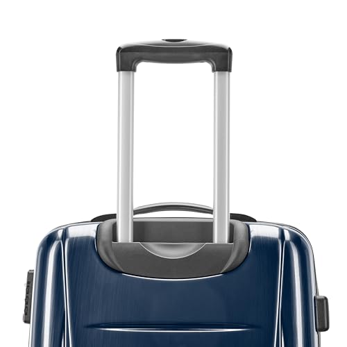 Samsonite Winfield 2 Hardside Expandable Luggage with Spinner Wheels, Navy, Checked-Medium 24-Inch