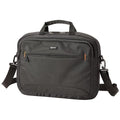Amazon Basics 15.6 in Laptop Bag with Shoulder Strap and Handle, Large Capacity, Spacious Compartments, Black