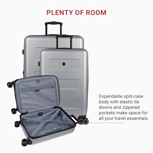 SwissGear 8020 Eclipse Collection Hardside Expandable Luggage – Ultimate Grey