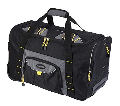 TPRC Sierra Madre Duffel Bag, Black, 21" Rolling