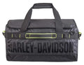 Harley-Davidson Nomad Water-Resistant Polyester Duffel Bag - Black/Lime