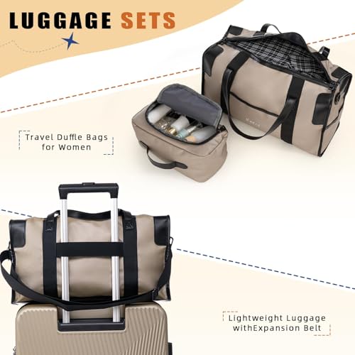 Eeeza Expandable Luggage Sets 5 Piece,Suitcases with Detachable Wheels,ABS Hard Case Luggage with TSA Lock Spinner Wheels,Carry On Luggage Set