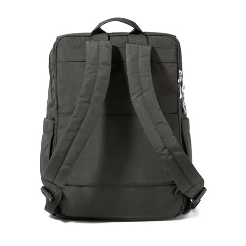 Baggallini Flap Laptop Backpack - 15"x11" Lightweight Work Travel Bag w/Luggage Sleeve & RFID
