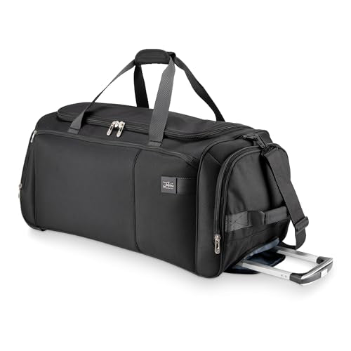 Skyway Luggage Sigma 7.0 Softside Rolling Duffel Bag Extra Large Wheeled Travel Duffle with Telescoping Handle & Side Pockets, Ideal for Long Trips, Men and Women