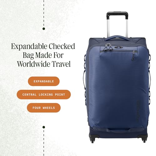 Eagle Creek Expanse 4-Wheel 30" Luggage – Durable Checked Spinner Suitcase with Expandable Capacity – Rugged Fabric, Lockable Zippers & Grab Handles – Travel-Ready – Pilot Blue