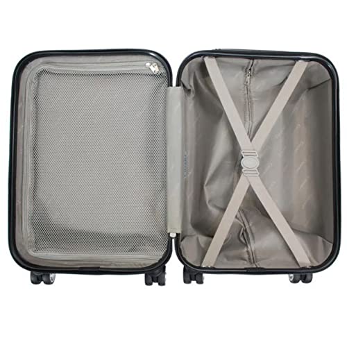 World Traveler Chariot 20-inch Carry-On Spinner Luggage with Laptop Pocket, Grey