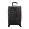 Bioworld Marvel Spider-Man Spider Logo Black 22" 4-Wheel Rolling Luggage