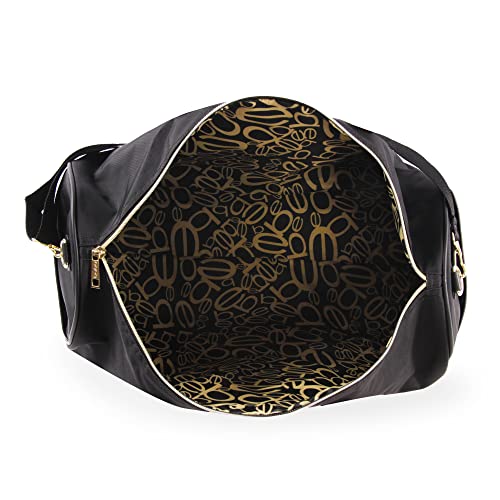 bebe Women's Whitney Duffel Bag, Black Gold