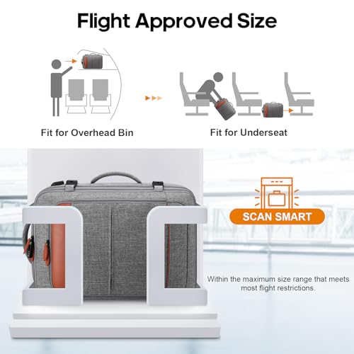 Bagsure Travel Backpack Carry On Backpack 42L Flight Approved, Expandable Laptop Backpack with Packing Cubes & Shoe Pocket, Water Resistant Luggage Backpack for Men Women, Large Backpack 20 * 14 * 7"