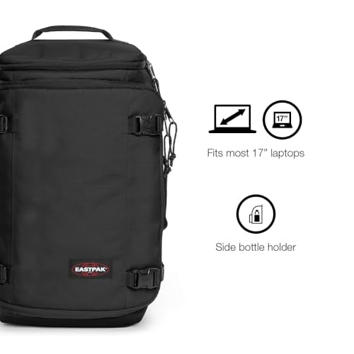 EASTPAK Carry Pack – Convertible Duffel & Backpack, 30L Cabin-Size Travel Bag, Laptop Sleeve, Water Bottle Holder, Multiple Pockets, Ultra Marine