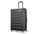 Samsonite Omni 2 24-Inch Medium Checked Hardside Luggage with 360° Spinner Wheels - Scratch Resistant Hardshell - TSA Lock - Expandable Polycarbonate Shell for Lightweight Travel - Midnight Black