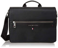 Tommy Hilfiger Men's Leo Messenger Bag, Pebble Black, One Size US