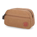 Timberland Men's Toiletry Bag Canvas Travel Kit Organizer, Khaki, One Size