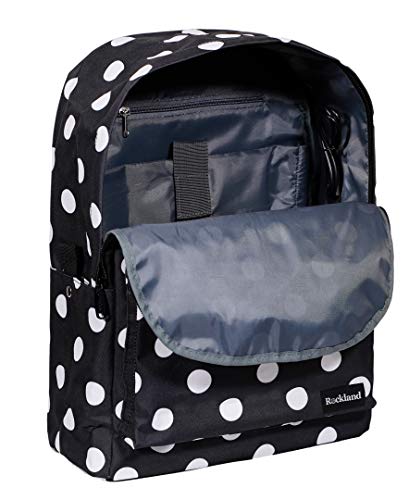Rockland Classic Laptop Backpack, Black Dot
