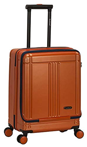 Rockland Tokyo Hardside 19" Laptop Polycarbonate Carry-on Spinner Luggage, Orange