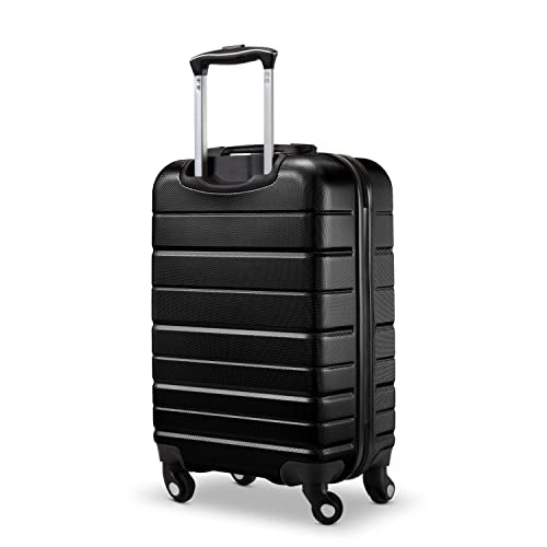 Skyway Epic 2.0 Hardside 4-Wheel Spinner, Lightweight Suitcase, Unisex, Stylish, Men and Women, Carry-on, 20-inch, Black