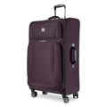 Skyway Epic Softside Large Checked Luggage - Lightweight Suitcase with Wheels | TSA Approved Travel Bag | Spinner Suitcase | Large Luggage Set with Telescoping Handle, 28 inch, Plum
