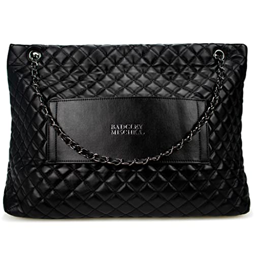 Badgley Mischka Diana Vegan Leather Weekender Duffel Bag