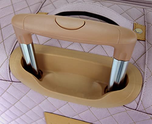 London Fog Queensbury Softside 28" Expandable Spinner, Rose Gold