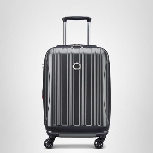 DELSEY PARIS Helium Aero Hardside Expandable Luggage with Spinner Wheels, Titanium, Checked-Large 28 Inch
