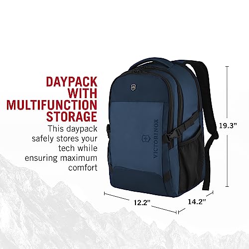 Victorinox VX Sport EVO Daypack - Modern Backpack to Carry Travel Accessories - Includes Airflow Channels & Adjustable Straps - 32 Liters, Blue