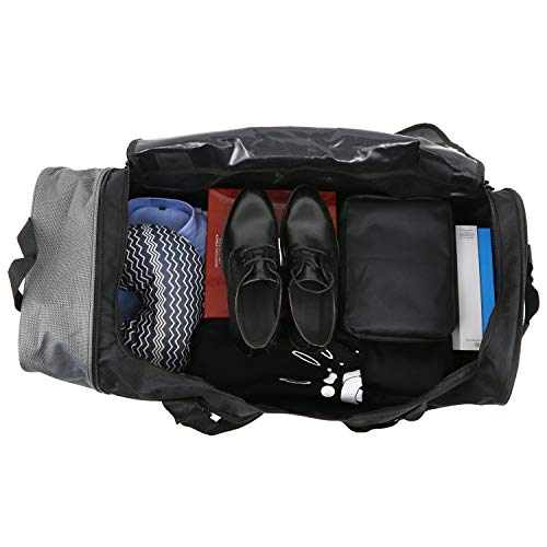 Travelers Club 32" Expandable Rolling Travel Duffel Bag, Black