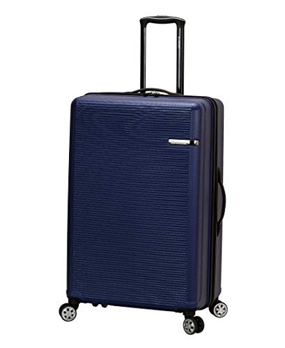 Rockland Skyline Hardside Spinner Wheel Luggage Set, Blue, 3-Piece Set (20/24/28)