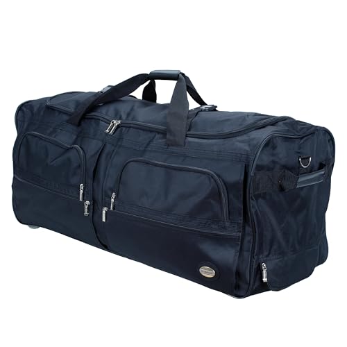 Rockland Rolling Duffel Bag, Black, 36"