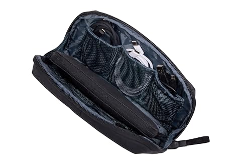 Thule Aion Travel Organizer - 2-in-1 pouch includes travel wallet and electronics bag - RFID blocking zipper pouch - Internal pockets to stay organized - 100% recycled waxed PFC-free fabric