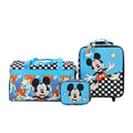Bioworld Disney Mickey Mouse Polka Dots Youth 4-Piece Travel Set Carry on Luggage