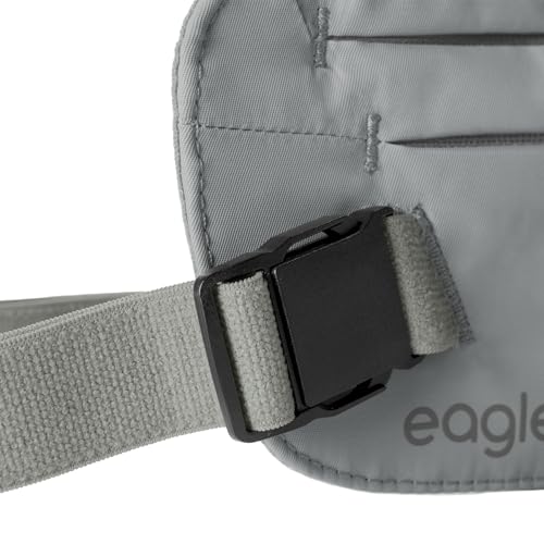 Eagle Creek Undercover RFID Money Belt – Slim Travel Waist Pouch with RFID Blocking – Secure Passport, Cards & Cash – Adjustable Strap – Lightweight & Discreet – Storm Grey
