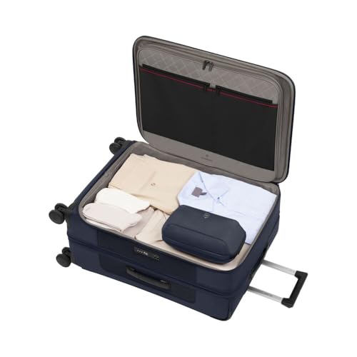 Victorinox Werks Traveler 7.0, Medium Case, 8-Wheel Softside Expandable Travel Case, Navy Blue