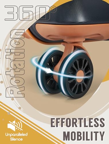 CONCEPTEN Luggage Sets 5 Piece, Suitcases with Wheels, Hardshell Suitcase Set, ABS Carry on Luggage Set with TSA Lock, Travel Luggage