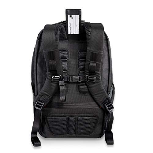 Briggs & Riley Cargo Backpack - Carry On Travel Backpack for Women & Men, Personal Item Bag, Self-Repairing Zippers, Padded Straps, Fits up to 15" Laptop - ZDX Collection, Black