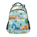 miaozhen Cute Cartoon Colorful Truck carry on backpacks for kids with large bookbags for teen para bebes varon mochila para ni?os