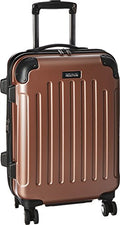 Kenneth Cole REACTION Renegade Luggage Expandable 8-Wheel Spinner Lightweight Hardside Suitcase, Rose Gold, 20-Inch Carry On