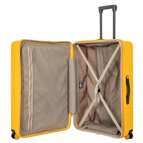 Bric's B|Y Ulisse Set of 2 Luggages with Spinner Wheels – Carry-On Airline Approved and Checked Expandable Lightweighted Hard Shell Suitcases, TSA Combination Lock - 21 Inch & 30 Inch, Mango