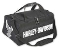 Harley-Davidson Eagle U-Shaped Zipper Rugged Graphic Duffel Bag – Black