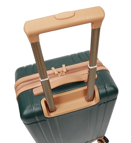 Dockers Hooper Hardside Expandable 8-Wheel Spinner Travel Carry On Luggage, 20-Inch, Ponderosa Pine