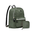Paravel Fold Up Travel Backpack | Packable and Lightweight Foldable Travel Bag | Carry On Nylon Backpack with Trolley Sleeve, Safari Green