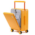 Joyway Hardshell Carry on Luggage with Front Pocket, Lightweight Hardside 20 Inch Suitcase with Spinner Wheels and TSA Lock (Orange, Carry on Luggage-20 Inch)