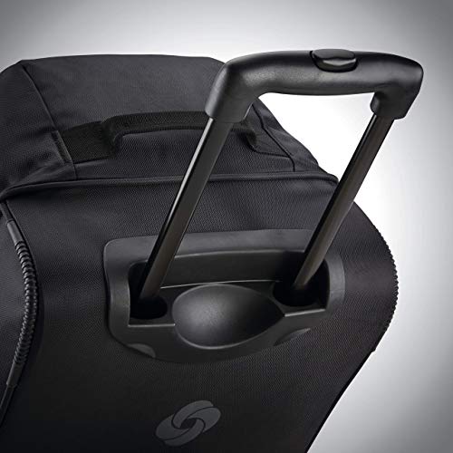 Samsonite Andante 2 Wheeled Duffel Bag – 22-Inch Durable Rolling Luggage with Inline Skate Wheels, Push-Button Handle & Spacious Compartments – Travel-Friendly and Lightweight - All Black