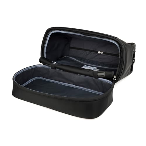 Travelpro Platinum Elite Carry on Soft Travel Drop-Bottom Weekender Bag, Overnight, Men and Women, Black, 18.5 Inch