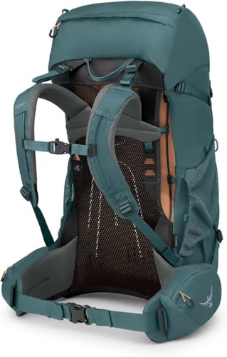 Osprey Renn 50L Women's Backpacking Backpack, Cascade Blue/Melon Orange