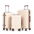 3-Piece ABS Hardshell Suitcase Set Lightweight, Tough & Scratch-Resistant