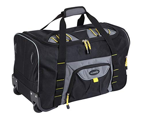 TPRC Sierra Madre Duffel Bag, Black, 21" Rolling