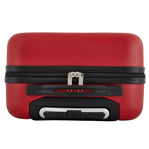 Wrangler 22" Hardside Spinner Carry-On Luggage, Salsa Red