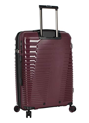 Pathfinder Nova 20 Inch Carry On Luggage Collection - Expandable Scratch Resistant (ABS + PC) Hardside Suitcase - Designer Lightweight Bag with 8-Rolling Spinner Wheels (Plum)