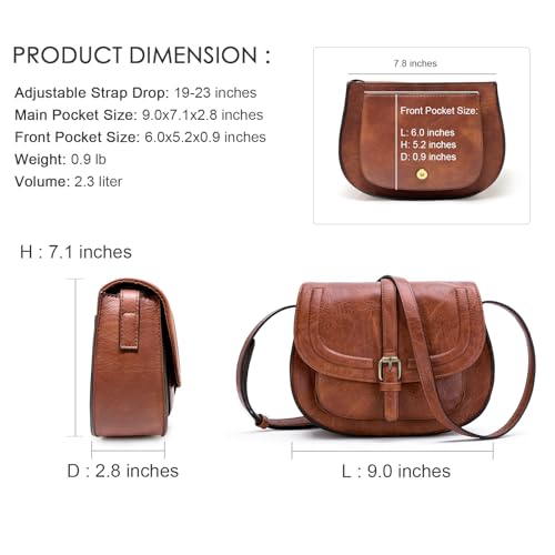 Crossbody Bags for Women Small Saddle Purse and Boho Cross Body Handbags